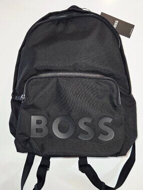 HUGO BOSS Tonal Logo Nylon Backpack